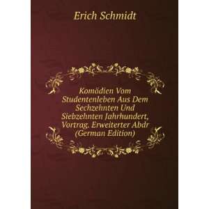   , Vortrag. Erweiterter Abdr (German Edition) Erich Schmidt Books