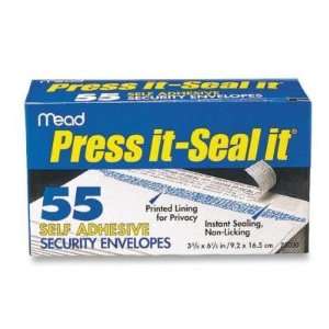  Mead Press it Seal it Security Envelope MEA75030: Office 