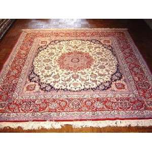    6x6 Hand Knotted Isfahan Persian Rug   68x67