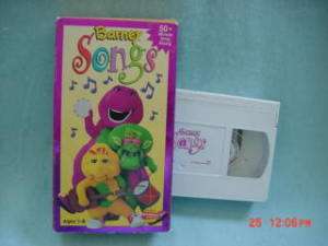 BARNEY SONGS ages 1 8 vhs kids 045986020086  