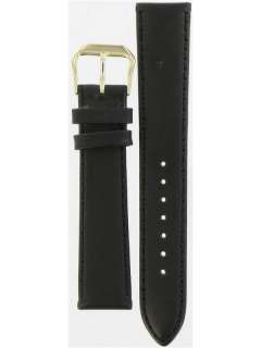 Kreisler 19mm Black Coach Leather Watch Band 407301 19  