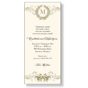  Gilded Wreath Invitations