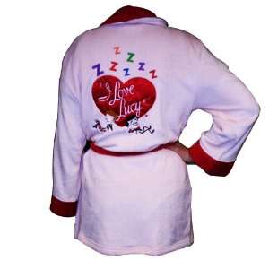  I Love Lucy Sleepy Time Pink Robe: Home & Kitchen