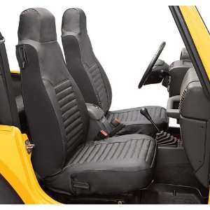   Jeep Wrangler Front Seat Covers   TJ / LJ   In Black Denim: Automotive