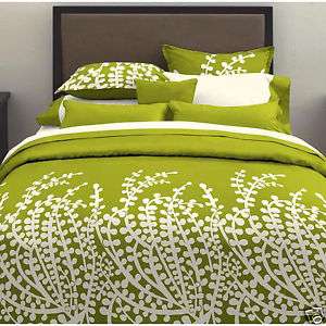 Modern Green Branches Print Comforter Set Reversible  