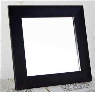 20 Square Black Wood Framed Wall Beveled Mirror NEW  