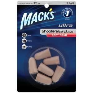   Ultra Ear Plugs   3 Pair Blister Pack