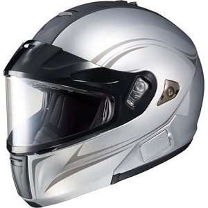   IS Max BT Modular Snow Helmet MC 10 Silver Large L 961 904: Automotive