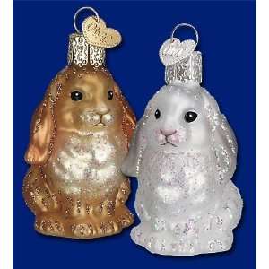  Mercks family Old World Christmas glass baby bunny rabbit 