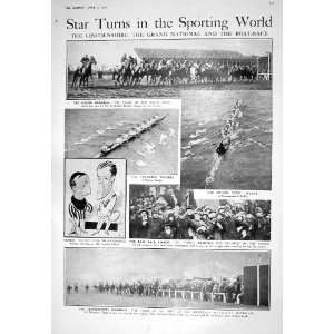  1925 GRAND NATIONAL HORSE RACING TAPIN CHANCE OXFORD BOAT RACE 