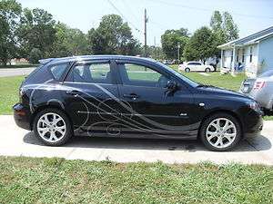 2007 2009 Mazda3 Hatchback Custom Stripe Package Mazda 3 Sedan Decal 