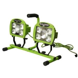   120 Volt Portable Dual Multidirectional Worklights, Green, 30 Watt