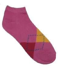  pink argyle socks   Clothing & Accessories