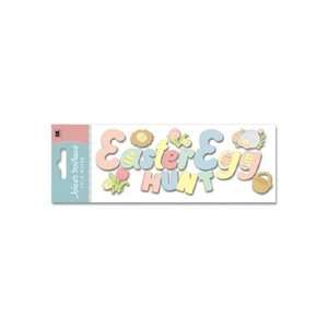  Easter Egg Hunt Dimensional Title Stickers Office 