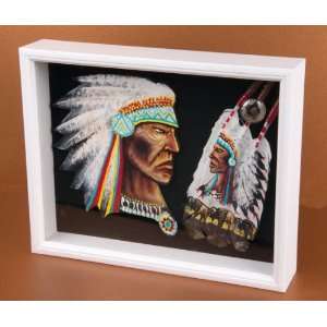  Southwestern Art Shadow Box  Indian (sb4): Kitchen 