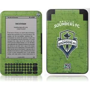  Seattle Sounders Solid Distressed skin for  Kindle 3 