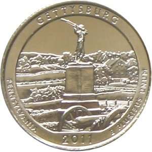 2011 P&D BU Gettysburg, PA Quarter (1) Two Coin Set  