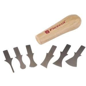  Flexcut Woodworker/Carver Profile Scraper Set w/ Power 