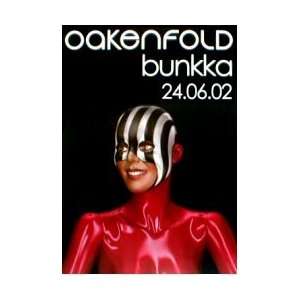  PAUL OAKENFOLD Bunkka Music Poster
