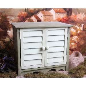    Shabby Cottage Chic Wooden Storage Display Box: Home & Kitchen
