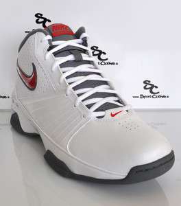 Nike Air Visi Pro II 2 mens basketball shoes white red grey NEW 2012 