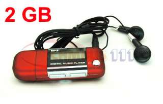 Black 2GB LCD Screen Voice Recorder MP3 Music Player FM Radio USB 