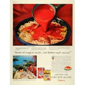  1957 Ad Chef Boyardeee Spaghetti Sauce Italian Chicken 