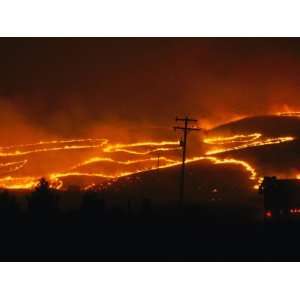  View of a Forest Fire Near Boise, Idaho in 1996 Stretched 