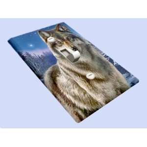  Starry Night Wolf Decorative Switchplate Cover