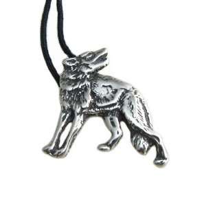  The Red Wolf Pewter Pendant, Endangered Species Collection 