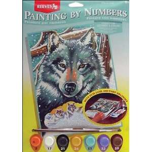  Junior Paint By Number Set Wolf: Toys & Games