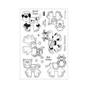  Wobblers Clear Acrylic Stamps: Farmyard: Electronics