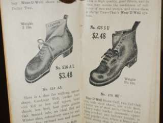 1914 Wear U Well Boots Shoe Catalog & Calendar Xenia OH  