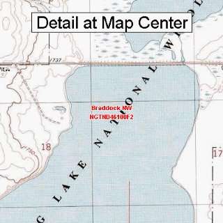  USGS Topographic Quadrangle Map   Braddock NW, North 