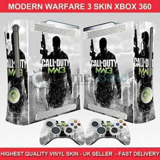 Xbox 360 Skin Modern Warfare 3 (MW3) + 2 Controller Skins  