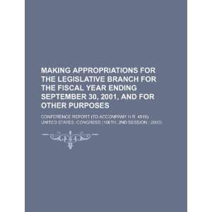  Making appropriations for the Legislative Branch for the 