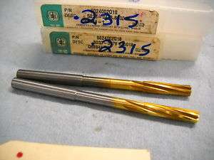 NEW SOLID CARBIDE REAMERS .2315 6 FLUTE USA 592  