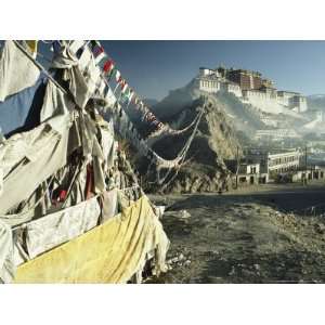  Prayer Flags Wave Outside the Potala, Former Abode of the 