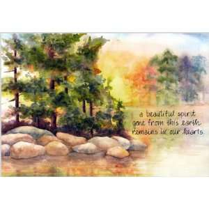  Sympathy Greeting Card Beautiful Spirit Pines Health 