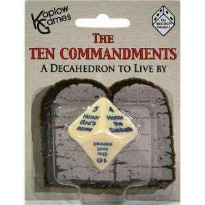  10 Commandments Die Toys & Games