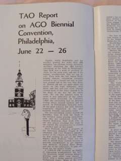 Aug 1964 Vintage American Organist Magazine Pipe Organ  
