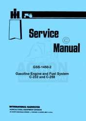 INTERNATIONAL C 232 C 258 Engine & Fuel Service Manual  