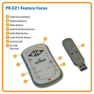    EZ1 Easy Presenter Presentation Remote Wireless w Laser: Electronics