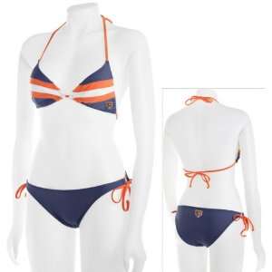    Chicago Bears Womens Striped String Bikini: Sports & Outdoors