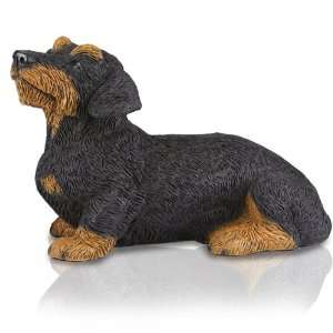    Figurine Dog Urns: Dachshund, Wirehaired Black: Pet Supplies