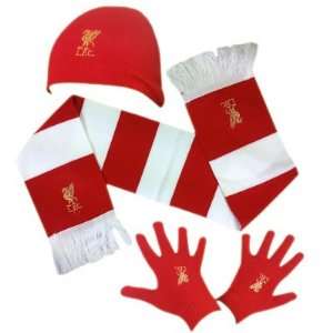 Liverpool FC. Childrens Hat Scarf and Gloves Set