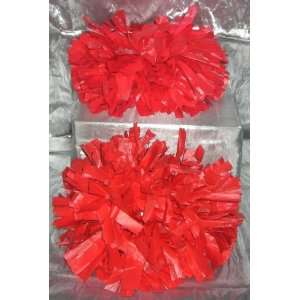  Show Pom Set Solid Red Vinyl: Sports & Outdoors