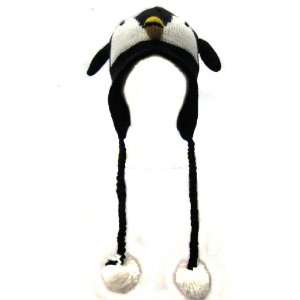  Winter Penguin Animal Knit Trapper Trooper Beanie Hat 