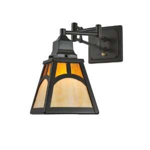 14W Mission Hill Top Swing Arm Wall Sconce: Home 