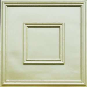 208 Faux Tin Ceiling Tile Glue up (24x24) Cream Pearl 